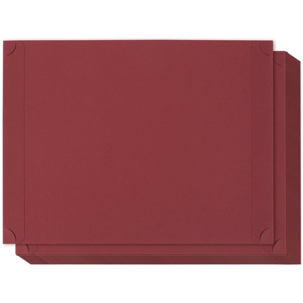 Red Certificate Holders for Documents and Diplomas (11.2 x 8.8 In, 24 Pack)